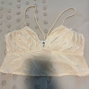 Princess Polly Cream Crop Top